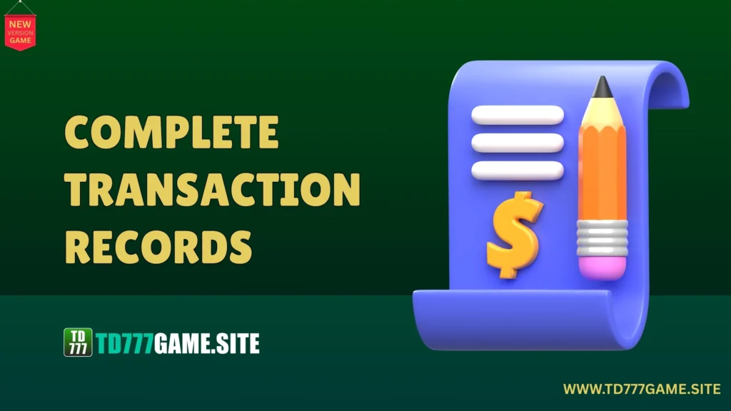 TD777 Game Payment Feature